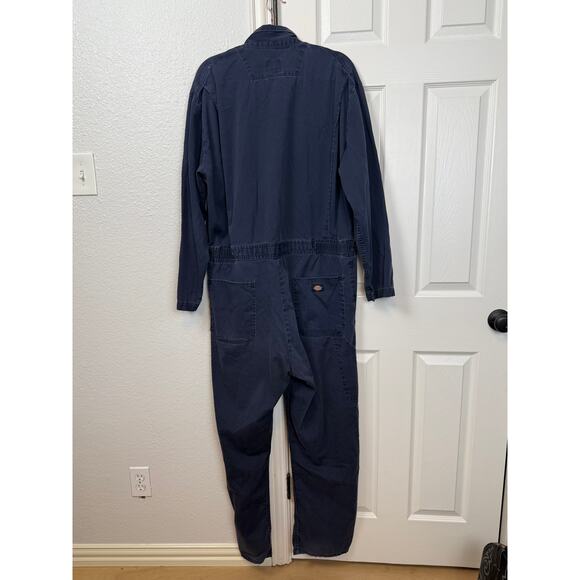 Dickies Men’s XLR Navy Blue 100% Cotton Utility Coveralls – Style 48300DN - Picture 2 of 8